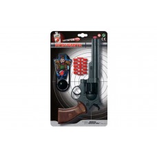 Іграшковий пістолет на кульках Edison Giocattoli Ron Smith 28см 8-зарядний з мішенню (463/33)