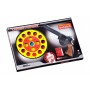 Игрушечный пистолет с мишенью Edison Giocattoli Target Game 28см 8-зарядный (485/22) (Edison Giocattoli)