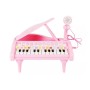 Детское пианино синтезатор Baoli "Маленький музикант" с микрофоном 24 клавиши (розовый) (Baoli)
