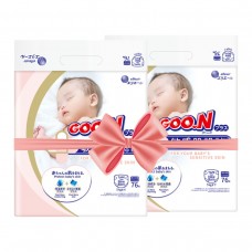 Подгузники Goo.N Plus для новорожденных (размер 1(NB), до 5 кг, 152 шт)