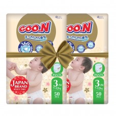 Трусики-подгузники GOO.N Premium Soft для детей (размер 3(M), 7-12 kg, 100 шт.)