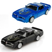 Автомодель - Pontiac Firebird 1978 (черный, синий)