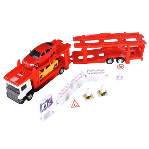 Игровой набор - Автоперевозчик Scania (автоперевозчик, 2 машины, аксессуары) (TechnoDrive)