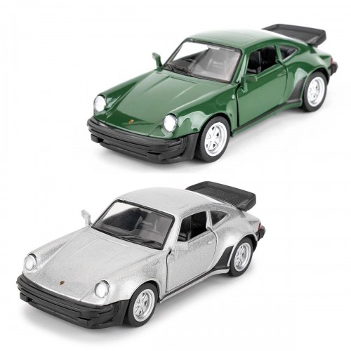 Автомодель - Porsche 911 Turbo 3.3 1978 (серый, темно-зеленый) (TechnoDrive)