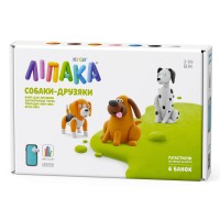 Набор пластилина Липака - Собаки-друзья: Далматинец Турбо, Лабрадор Ням-Ням, Бигль Воки