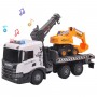 Игровой набор серии Super Big Truck – Автокран Scania с экскаватором (свет, звук) (TechnoDrive)