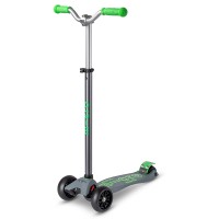 Самокат Micro серии Maxi PRO Deluxe - Серо-зеленый
