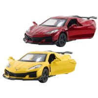 Автомодель – Chevrolet Corvette C8 Z06 2024 (желтый, красный)