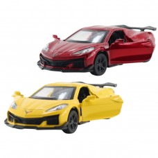 Автомодель – Chevrolet Corvette C8 Z06 2024 (желтый, красный)