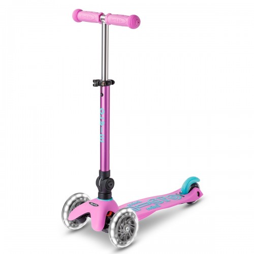 Самокат MICRO складной серии Mini Deluxe Foldable LED – Лавандовый (Micro)