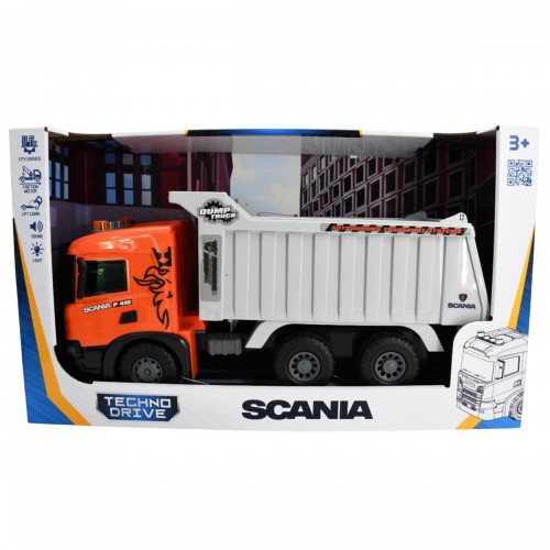 Автомодель серии Super Big Truck – Самосвал Scania (свет, звук) (TechnoDrive)