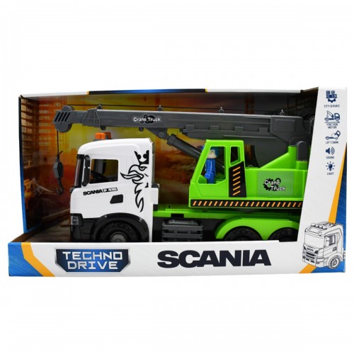 Автомодель серии Mid Truck – Автокран Scania (свет, звук) (TechnoDrive)