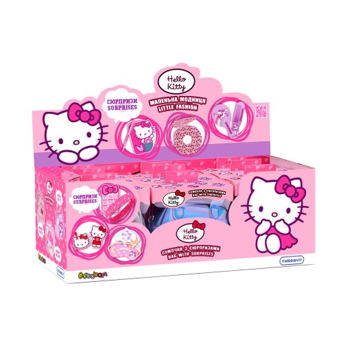 Дисплей колекційних сумок-сюрпризів Hello Kitty – Маленька модниця (9 шт.) (#sbabam)