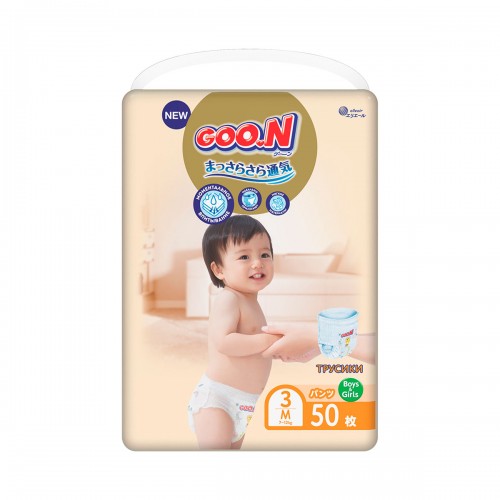 Трусики-подгузники Goo.N Premium Soft для детей (размер 3(M), 7-12 kg, 50 шт) (Goo.N Premium Soft)