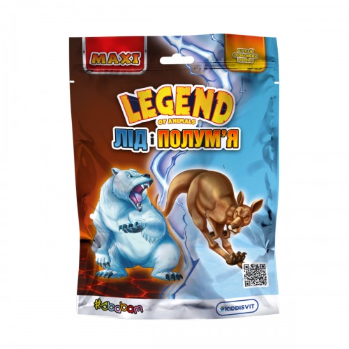 Стретч-іграшка у вигляді тварини серії Legend of animals Максі – Лід і полум'я (#sbabam)
