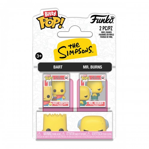 Набор игровых фигурок Bitty POP! серии Симпсоны – Барт и Мистер Бёрнс (Funko)