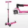 Самокат MICRO складной серии Maxi Deluxe LED – Розовый (Micro)