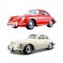 Автомодель - Porsche 356B (1961) (ассорти слоновая кость, красный, 1:24) (Bburago)