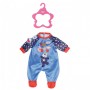 Одяг для ляльки BABY born - Святковий комбінезон (синій) (BABY born)