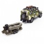 Игровой набор – Land Rover Defender Mилитари (с лодкой) (TechnoDrive)