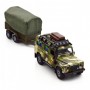Игровой набор – Land Rover Defender Mилитари (с прицепом) (TechnoDrive)
