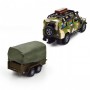 Ігровий набір – Land Rover Defender Mілітарі (з причепом) (TechnoDrive)