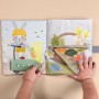 Развивающая мягкая книжка - Бизибук зайченка (Taf Toys)