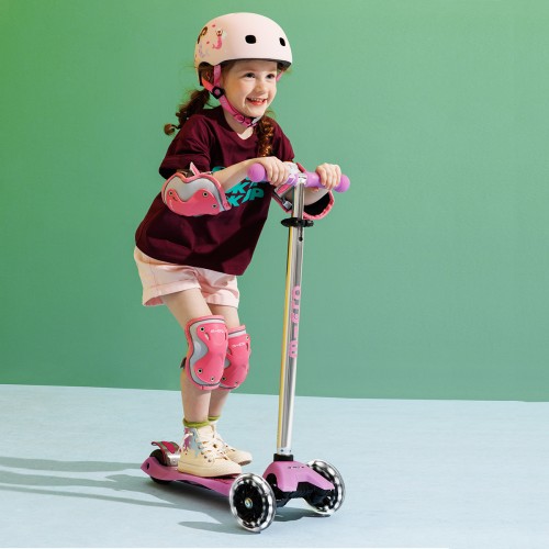 Самокат Micro серии Maxi Deluxe Glow LED - Сияюще-пурпурный (Micro)