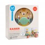 Розвивальна м'яка книжка - Бізібук зайченятка (Taf Toys)