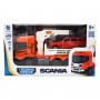 Игровой набор серии Big Truck – Эвакуатор Scania с машиной (свет, звук) (TechnoDrive)