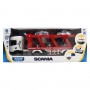 Игровой набор серии Large Truck – Автоперевозчик Scania (4 машины, свет, звук) (TechnoDrive)