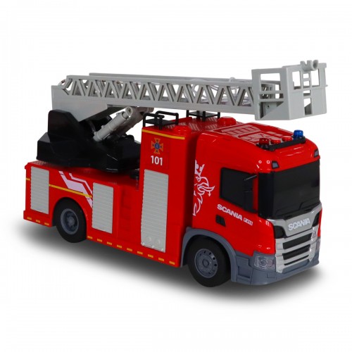 Автомодель серии Big Truck – Пожарная машина Scania (свет, звук, функ. воды) (TechnoDrive)