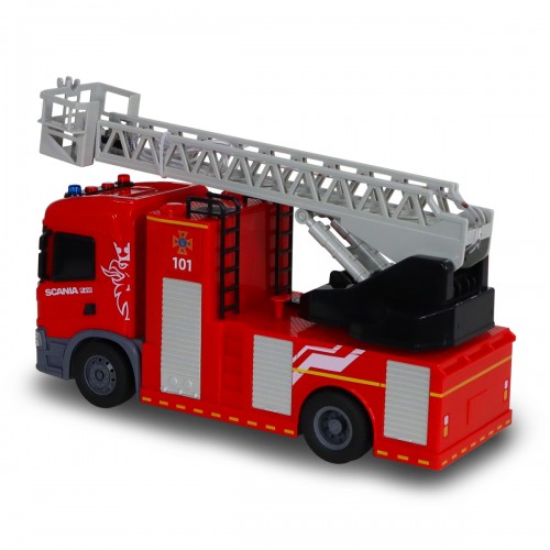 Автомодель серии Big Truck – Пожарная машина Scania (свет, звук, функ. воды) (TechnoDrive)