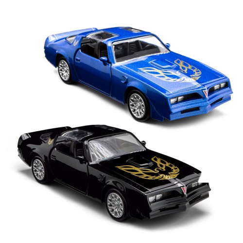 Автомодель - Pontiac Firebird 1978 (черный, синий) (TechnoDrive)