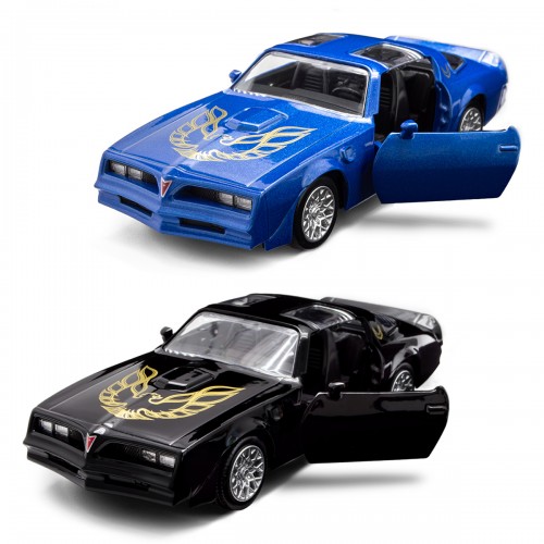 Автомодель - Pontiac Firebird 1978 (черный, синий) (TechnoDrive)