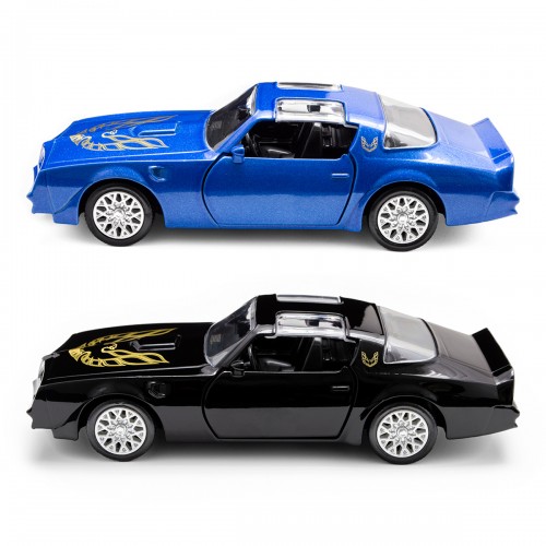 Автомодель - Pontiac Firebird 1978 (черный, синий) (TechnoDrive)