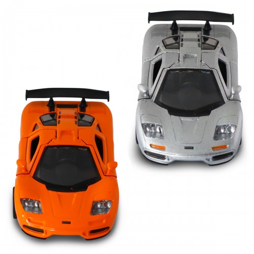 Автомодель - McLaren F1 1992 (серый, оранжевый) (TechnoDrive)