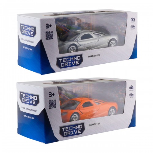 Автомодель - McLaren F1 1992 (серый, оранжевый) (TechnoDrive)