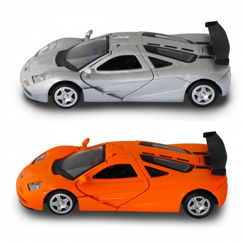 Автомодель - McLaren F1 1992 (серый, оранжевый) (TechnoDrive)