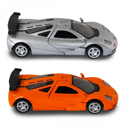 Автомодель - McLaren F1 1992 (серый, оранжевый) (TechnoDrive)