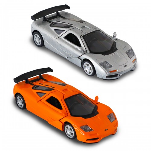 Автомодель - McLaren F1 1992 (серый, оранжевый) (TechnoDrive)