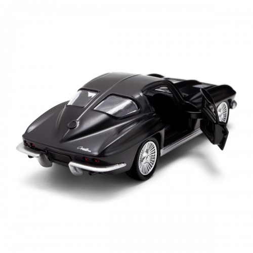Автомодель - Chevrolet Corvette Split Window 1963 (матовий чорний) (TechnoDrive)