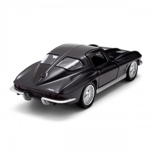 Автомодель - Chevrolet Corvette Split Window 1963 (матовий чорний) (TechnoDrive)