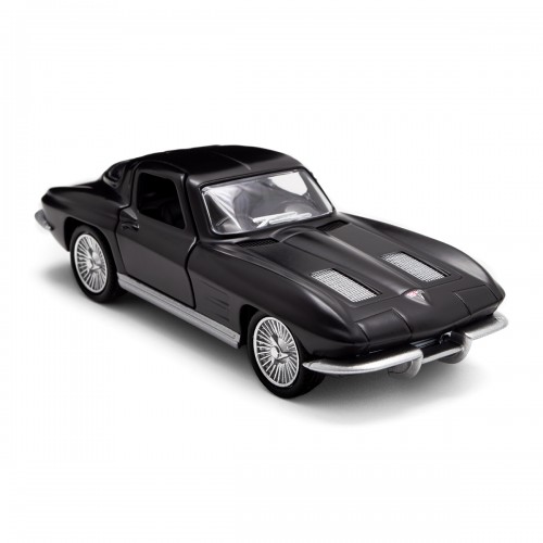 Автомодель - Chevrolet Corvette Split Window 1963 (матовий чорний) (TechnoDrive)