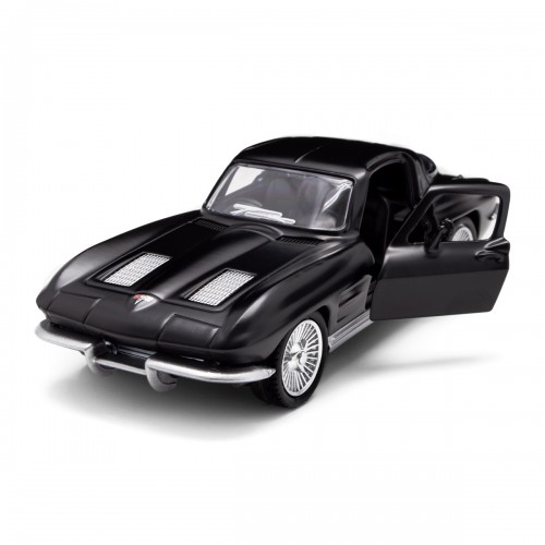 Автомодель - Chevrolet Corvette Split Window 1963 (матовий чорний) (TechnoDrive)
