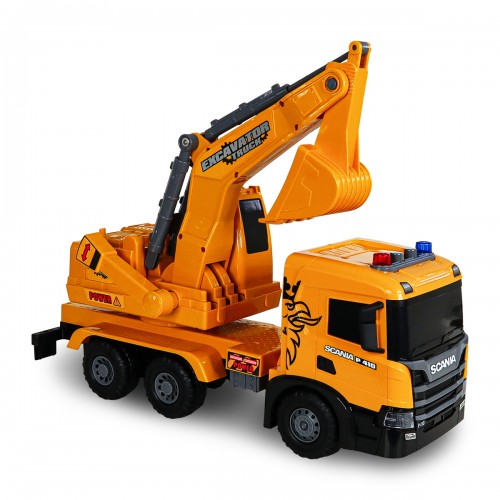 Автомодель серії Super Big Truck – Екскаватор Scania (світло, звук) (TechnoDrive)