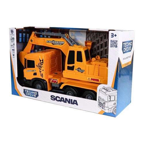 Автомодель серії Super Big Truck – Екскаватор Scania (світло, звук) (TechnoDrive)