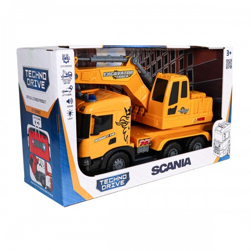 Автомодель серії Super Big Truck – Екскаватор Scania (світло, звук) (TechnoDrive)