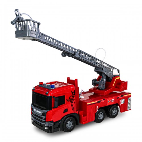 Автомодель серії Super Big Truck – Пожежна машина Scania (світло, звук, функ. води) (TechnoDrive)