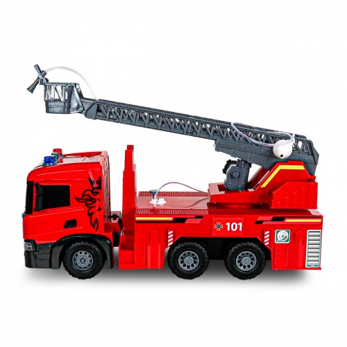 Автомодель серії Super Big Truck – Пожежна машина Scania (світло, звук, функ. води) (TechnoDrive)